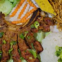 Signature Pork Chop Rice Plate · Pork chop, Steamed Egg Meatloaf, Fried Egg