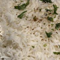 Chicken Biryani · Aromatic long grain basmati rice, chicken (bone-in), exotic spices.