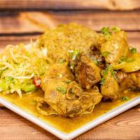 Curry Chicken · Blend of authentic Jamaican spices, curry powder, onion and scotch bonnet.