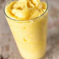 Sunset Lane Smoothie · Honey, pineapple, mango, banana, orange juice, and almond milk.