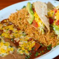 Build Your Own Combo (3) · Choose Three: cheese enchilada, crispy beef taco or crispy chicken taco, bean and cheese tos...