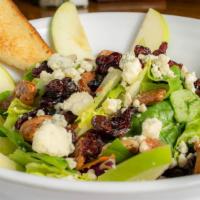 The Irishman Salad · Indulge in this combination of mixed greens, carrots, candied pecans, red cabbage, sliced gr...