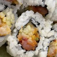 Spicy Yellowtail Roll (8 Pieces) · This item may contain raw or undercooked ingredients. Consuming raw or undercooked meat, pou...