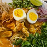 Curry Noodle Soup (Khao-Soy)     · Egg Noodle, creamy, and packed with uncompromising flavor from a slew of aromatics and shrim...