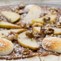 Dessert Pizza · Contains nuts.