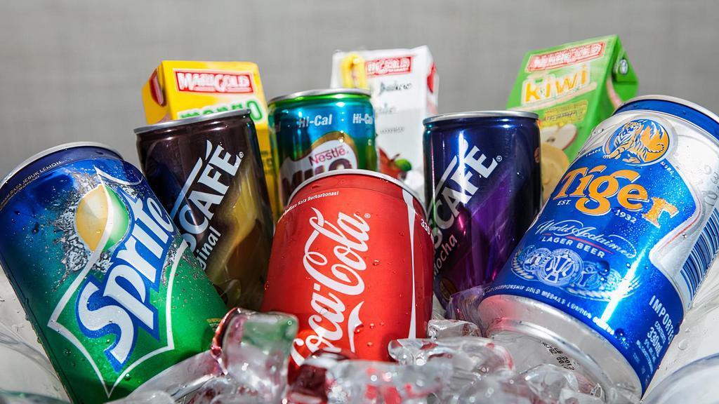 Soda (Can) · Coke, Diet Coke, Dr Pepper, diet dr pepper
