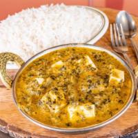 Saag Paneer
 · Spinach with homemade farmers cheese.