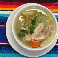 Chicken Soup · 24 oz. Chicken Soup served with Mexican Rice and corn tortillas  served from              11...