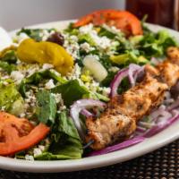 Dieter’S Plate · Greek Salad, tzatziki sauce and choice of one meat portion