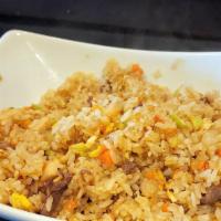 Combo Fried Rice · Chicken, beef, shrimp, vegetable mix, and egg