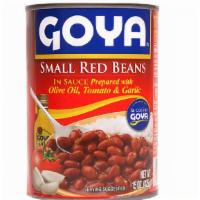 Goya - Small Red Beans In Olive Oil, Tomato, & Garlic Sauce - 15 Oz. · Heat & serve. Perfect for rice & beans. Plump chick peas, simmered in a rich sauce, seasoned...