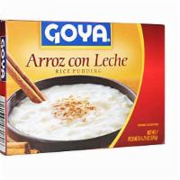 Goya - Rice Pudding (Arroz Con Leche) - 4.25 Oz. · Goya Rice Pudding, Arroz con Leche. A traditional Latin dessert. This rice pudding is simple...