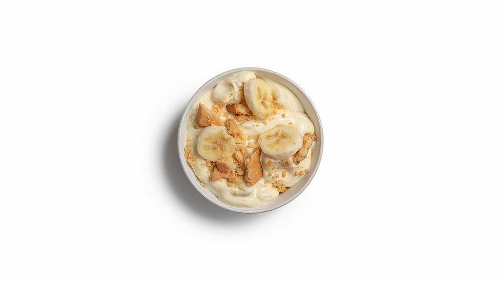 Banana Puddin' · Rich and creamy, topped with fresh bananas and topped with a cookie crumble.