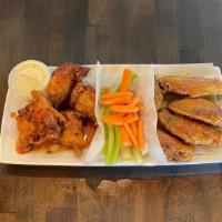 20 Jumbo Wings · Choice of 2 sauce
Serve with Celery/ Carrots & Ranch