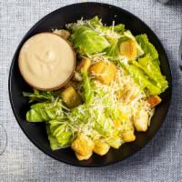 Caesar The Great · Refreshing green salad topped with special Caesar dressing, parmesan and croutons.