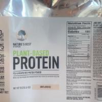 Nature'S Best Plant Based Protein  · Pea & Brown Rice Protein Powder 
Unflavored 
10lbs
20g protein 
175 servings
Non-GMO protein...