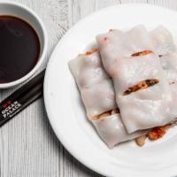 Rice Noodle Roll With Bbq Pork · 