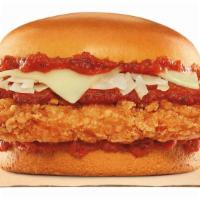 Crispy Chicken Sandwich With Cheese · Our Crispy Sandwich is made with 100% white meat chicken filet, seasoned and breaded and car...