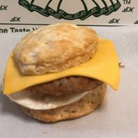 Sausage Egg And Cheese Biscuit  · 