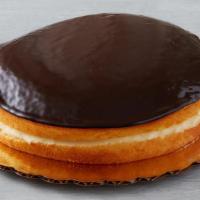 Whole Boston Cream Pie · Moist yellow cake filled with a layer of vanilla cream, lightly covered with a delicious cho...