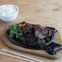 Galbi (Korean Short Ribs) · Choice of Steamed rice or Fried rice.