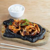 Spicy Squid · Choice of Steamed rice or Fried rice.