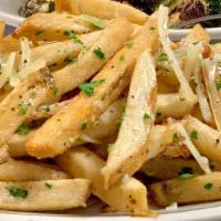 Truffle Parmesan Fries · Our fabulous fries with aged truffle oil & Parmesan-reggiano.
