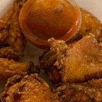 Chicken Wings (5 Pcs.) · Deep-fried chicken wings with sweet and spicy sauce or buffalo sauce.
