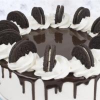 Mookie'S Cookies N' Cream · Chocolate cake, cookie's n' cream and vanilla fro-yo, filled with Oreo cookies and Hersey's ...