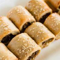 Beef Roll · Seasoned ground beef baked in a savory dough.