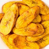 Fried Plantains · Golden sweet fried plantains.