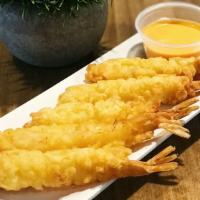 Shrimp Tempura (5) · Served with spicy mayo dipping sauce.