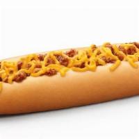 Footlong Quarter Pound Coney · Comes with Chili(2oz) Cheese(1oz)