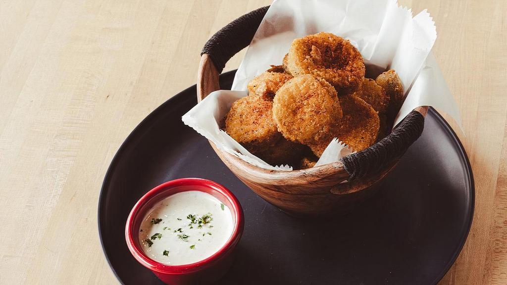 Fried Pickles  · Beer battered and tossed in a zesty southern spice blend. Served with ranch or sweet Thai chili dipping sauce..