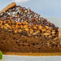 Texas Pecan Pie · Deep dish, thick and rich, loaded with pecans.