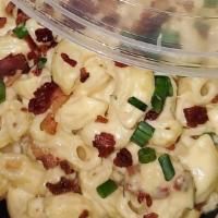 Og Mac · CREAMY CHEESEY MAC with BEEFBACON