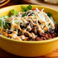 Bowls · Rice / beans / lettuce / guac / pico de gallo / chipotle aioli / choice of protein and grill...