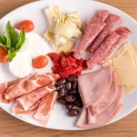 Tagliere Meat/Cheese Board · Selection of Italian Cold Cuts with assorted cheeses, with garlic focaccia bread (3   3)
