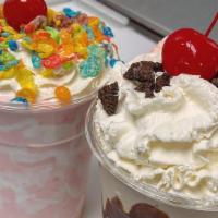 Create Your Own Milkshake · Milkshakes made from any 2 flavors and toppings of your choice