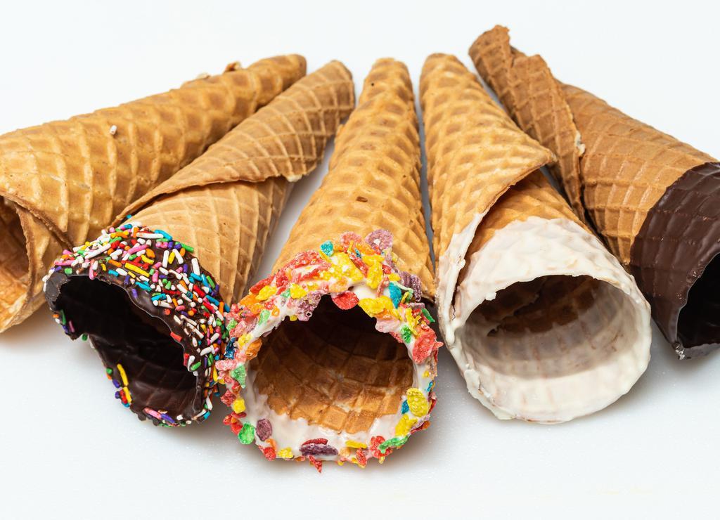 Chocolate Cone · Waffle Cone dipped in chocolate