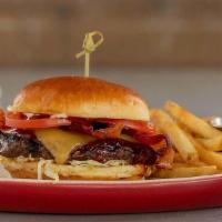 The Pub Burger · havarti, bacon, house bbq sauce