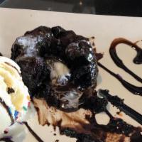 Chocolate  Molten Lava Cake · w/ Vanilla ice cream