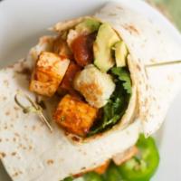 Roasted Tofu Burrito · Warm, roasted Tofu Burrito with your choice of wrap.