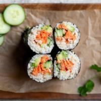 Salmon Sushi Burrito · Mouthwatering burrito prepared with sushi-grade salmon.