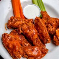 Boneless Wings · Boneless wings. Breaded and fried till golden brown and hand tossed in choice of sauces. Lim...