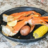 Seafood Mixed · 2 snow crabs and 10 boiled large shrimp.
