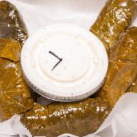 Grape Leaves With Taziki (5) · 