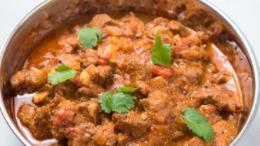 Lamb Madras Curry · Spicy lamb in a curry sauce.