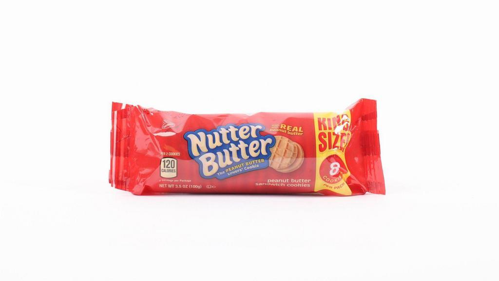 Nutter Butter King Size · 3.5oz. Filled with a smooth peanut butter creme always made from real peanuts, Nutter Butter is the peanut butter lovers cookie.