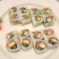 Lunch Roll Combo · Click here to pick the roll,  Each combo come with 1 miso soup  or 1 salad.